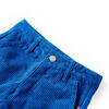 Pantaloni per Bambini in Velluto a Coste Blu Cobalto 116