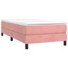 vidaXL Struttura Letto a Rete a Molle Rosa 90x190 cm in Velluto
