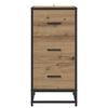 vidaXL Credenza Rovere artigianale 35.5 x 35 x 76 cm
