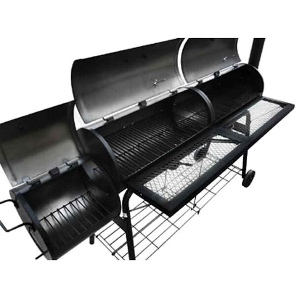vidaXL Barbecue con Affumicatore Nevada XL Nero