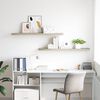 vidaXL Scaffali a Parete 2 pz Rovere 120x23,5x3,8 cm in MDF