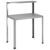 vidaXL Tavolo da rinvaso 60 x 50 x 104 cm Acciaio zincato Argento