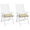 vidaXL Cuscini per Pallet 2 pz Beige 50x50x7 cm Tessuto Oxford