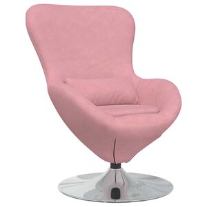 vidaXL Poltrona uovo Rosa Velluto