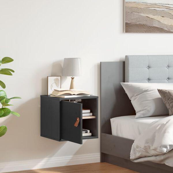 vidaXL Pensile Grigio 31,5x30x30 cm in Legno Massello di Pino