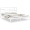 vidaXL Giroletto Bianco in Legno Massello 200x200 cm
