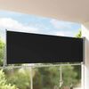 vidaXL Tenda da Sole Laterale Retrattile 120 x 300 cm Nera