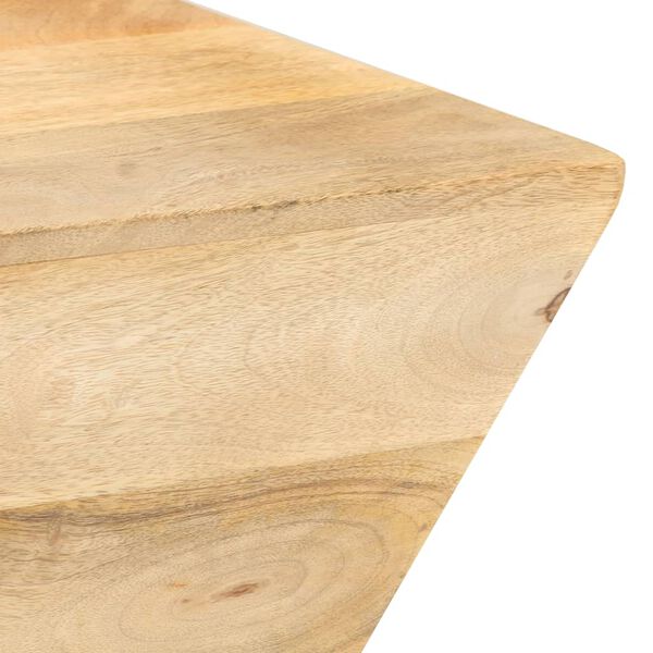 vidaXL Tavolino Salotto a Forma di V 66x66x30 cm Legno Massello Mango