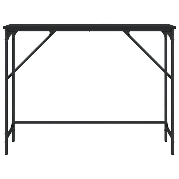 vidaXL Tavolino Consolle Nero 100x32x75 cm in Legno Multistrato