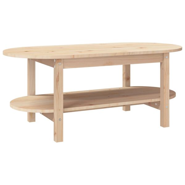 vidaXL Tavolino da Salotto 110x55x45 cm Legno Massello di Pino