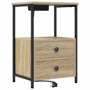 vidaXL Armadio da Notte con cassetto Rovere Sonoma 40 x 31 x 60 cm