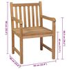 vidaXL Sedie da Giardino 8 pz con Cuscini Rossi in Massello di Teak