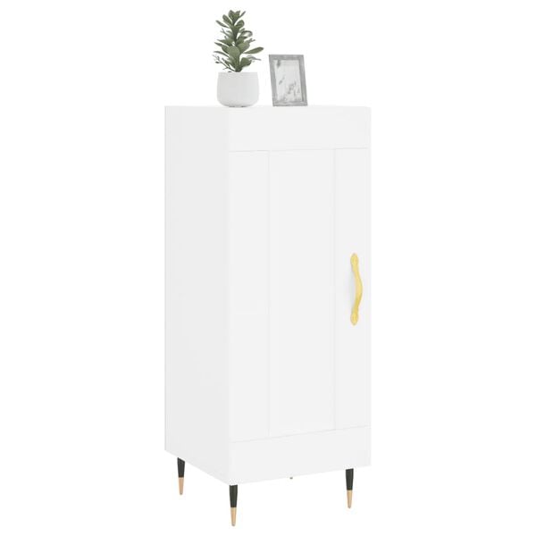 vidaXL Credenza Bianca 34,5x34x90 cm in Legno Multistrato