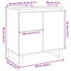vidaXL Mobile da Bagno Legno Vecchio 58x33x60 cm in Truciolato