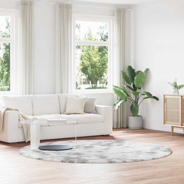 vidaXL Tappeto Shaggy a Pelo Lungo NAVARRA Grigio Argento 240x240cm