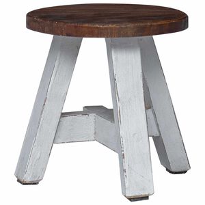 vidaXL Pouf Naturale 22 x 22 x 24 cm Legno di Mogano