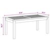 vidaXL Tavolo da Giardino Naturale 95 x 45 x 40 cm