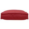 vidaXL Cuscino 2 pcs Rosso Vino 40 x 40 x 8 cm Tessuto Oxford