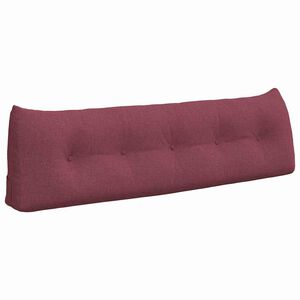 vidaXL Cuscino per Schiena Rosso Vino 160 x 24 x 50 cm Tessuto