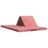 vidaXL Divano Letto Pieghevole 140 x 67 x 15 cm Rosa