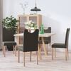vidaXL Sedie da Pranzo 4 pz Grigie in Similpelle