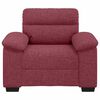 vidaXL Poltrona Rosso Vino 100x81x84 cm in Tessuto