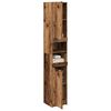 vidaXL Armadietto Bagno Legno Antico 32x34x188,5 cm Legno Multistrato