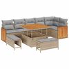 vidaXL Set Divano da Giardino 11 pz 9-Numero di posti
