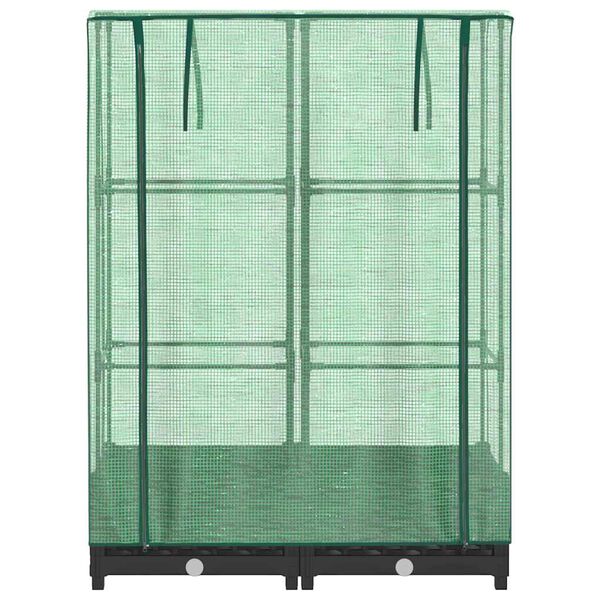 vidaXL Letto Rialzato con Copertura Serra Effetto Rattan 80x40x123 cm