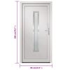 vidaXL Porta Ingresso Bianca 88x200 cm in PVC