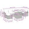 vidaXL Set Divano da Giardino 8 pz con Cuscini Grigio in Polyrattan
