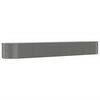 vidaXL Letto Giardino Acciaio Verniciato Polvere 554x100x68cm Grigio
