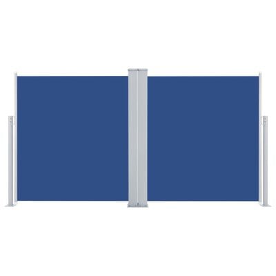 vidaXL Tenda da Sole Laterale Retrattile Blu 100x600 cm