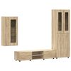 vidaXL Set mobile TV con porta FLORIN Rovere Sonoma Legno multistrato