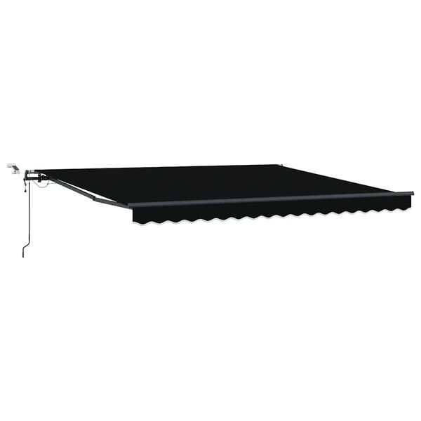 vidaXL Tessuto per Tenda con Nero 400 &times; 300 cm Poliestere