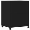 vidaXL Supporto per Stampante con Ruote Nero 60x48x74 cm