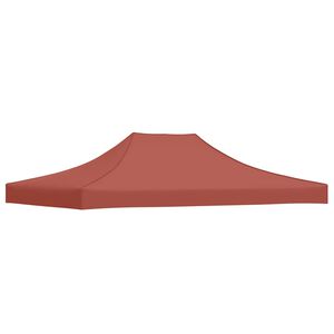 vidaXL Tetto per Tendone per Feste 4x3 m Terracotta 270 g/m&sup2;