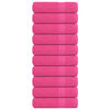 vidaXL Asciugamani da bagno FROGN 10 pz Rosa 100x150 cm 360 g/m&sup2;