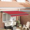 vidaXL Tenda da Sole Rosso 300 x 250 x 165 cm Poliestere e Alluminio