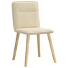 vidaXL Sedie da Pranzo 2 pz Crema in Tessuto