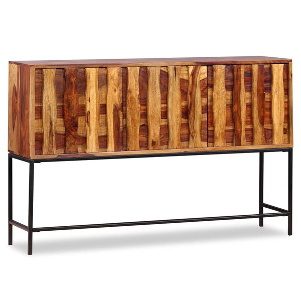 vidaXL Credenza in Legno Massello di Acacia 120x30x80 cm