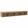 vidaXL Set mobile TV 2 pz Rovere artigianale Legno ingegnerizzato