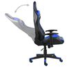 vidaXL Sedia da Gaming Girevole Blu in PVC