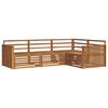 vidaXL Set di divani da esterno 4 pcs Naturale