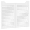 vidaXL Porte Swing 2 pz 80 x 50 cm Legno Massello di Pino Bianco