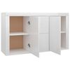 vidaXL Credenza Bianco Lucido 120x36x69 cm in Legno Multistrato