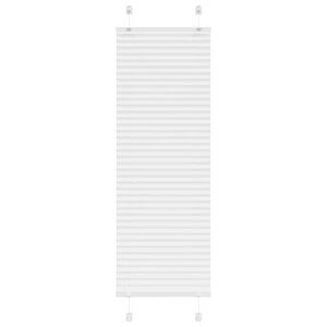 vidaXL Tenda Plissettata Bianca 50x150 cm Larghezza Tessuto 49,4 cm