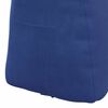 vidaXL Cuscino per Schiena Blu Polizia 60 x 24 x 50 cm Velluto