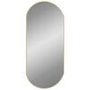 vidaXL Specchio da Parete Dorato 90x40 cm Ovale