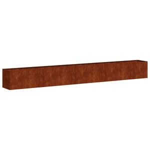 vidaXL Fioriera Arrugginita 360x40x40 cm in Acciaio Corten